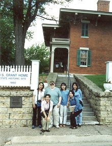 in front of the Grant House